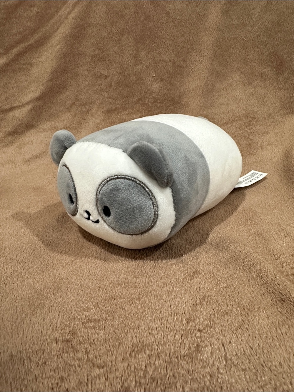 Anirollz gray and White Plush Pandaroll 7 inches